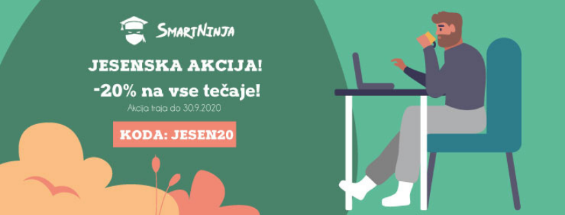 Jesenska akcija: tečaji po znižanih cenah!